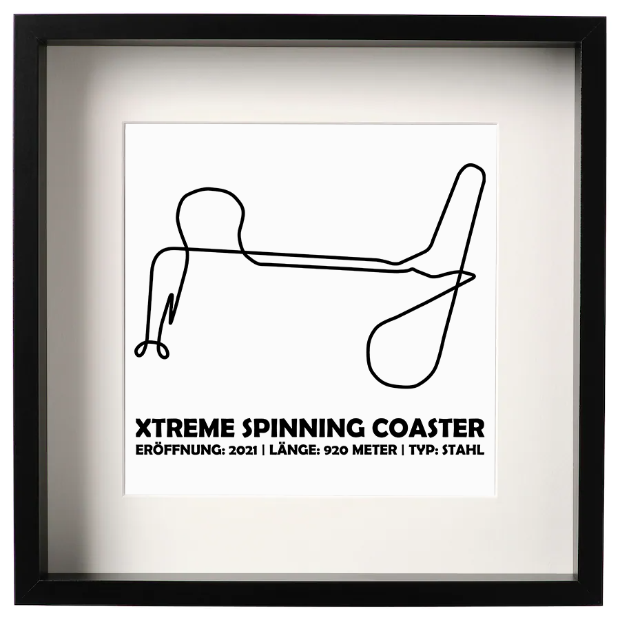 Bilderrahmen mit  Design Xtreme Spinning Coaster De Panne 35 x 35 Cm