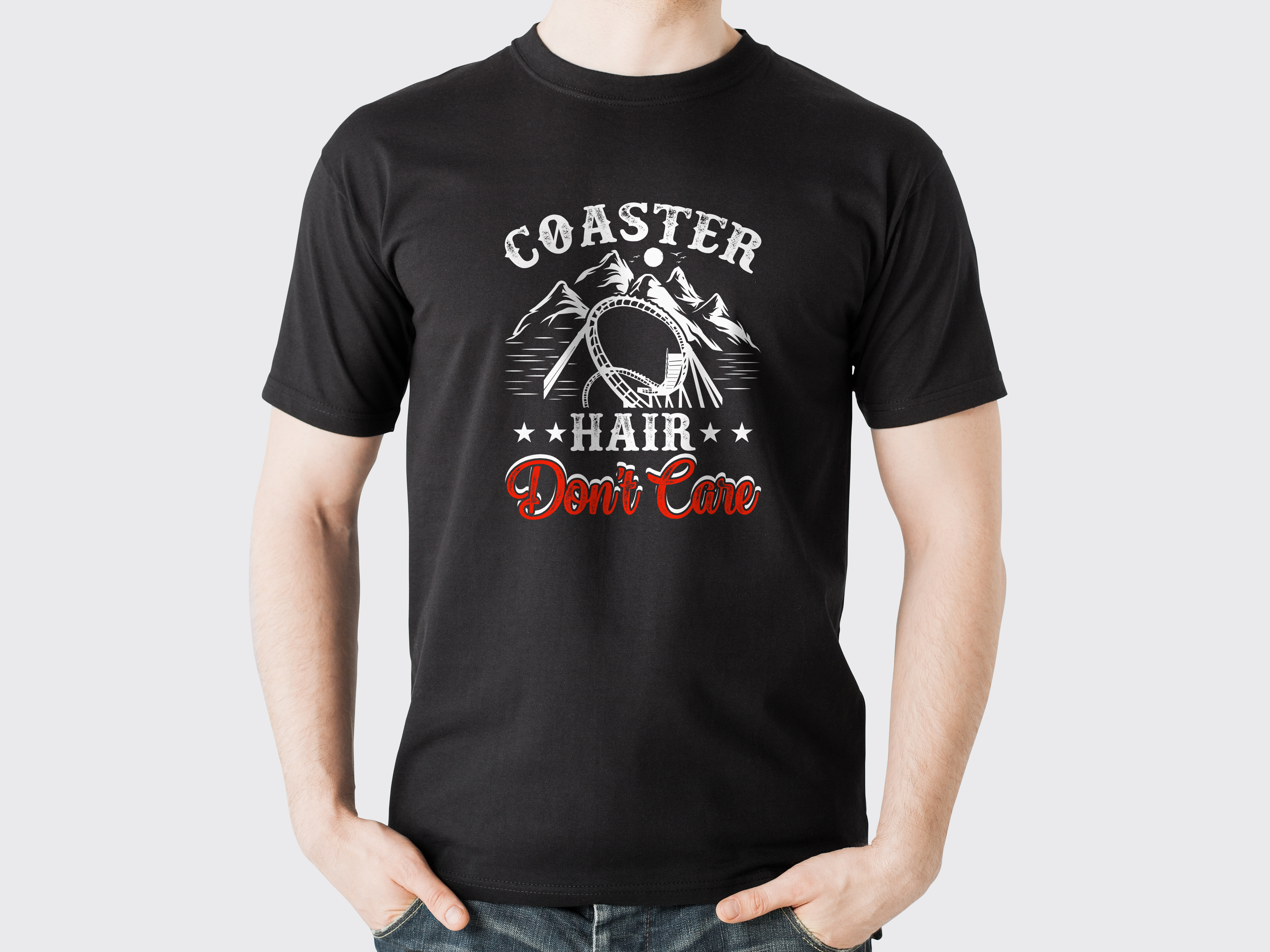 T-shirt Coaster Hair Dont Care